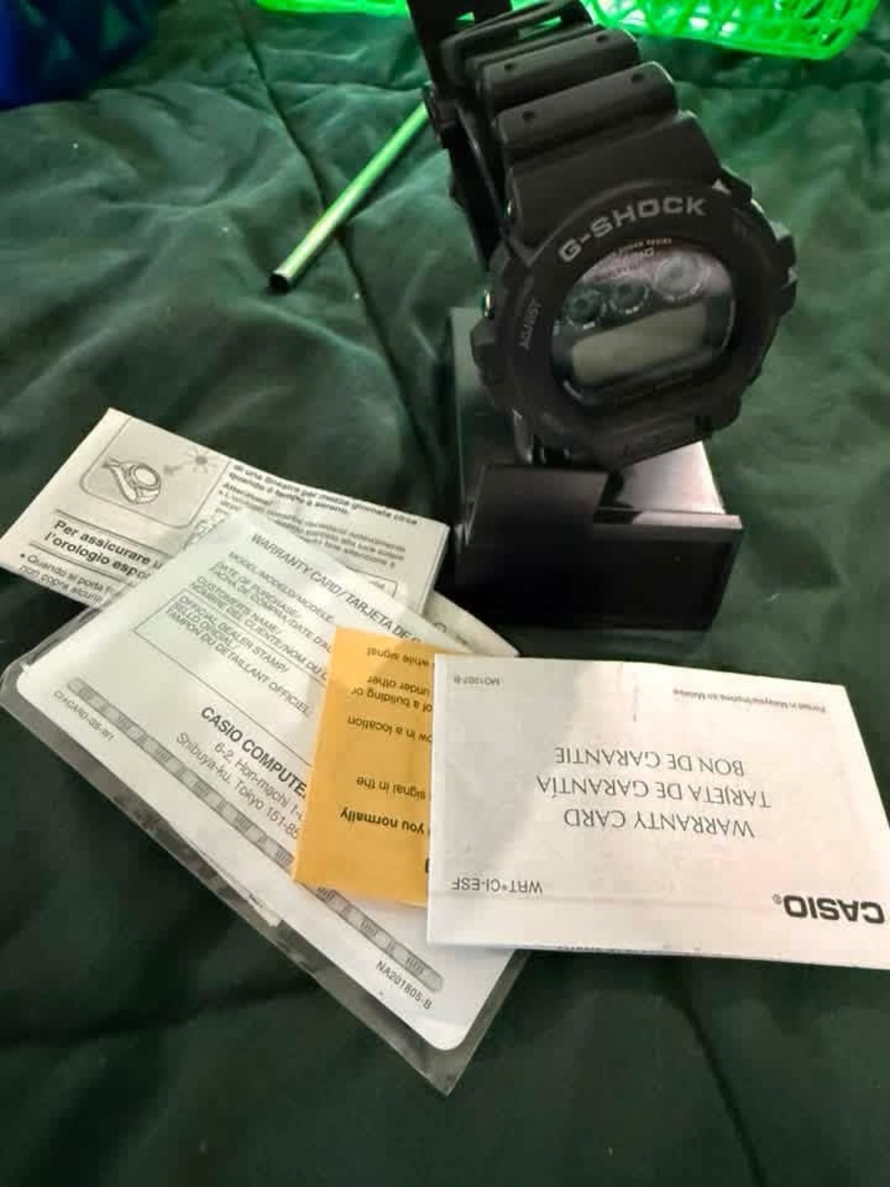 Casio G-Shock Black Digital Sport Watch with Black Resin Band